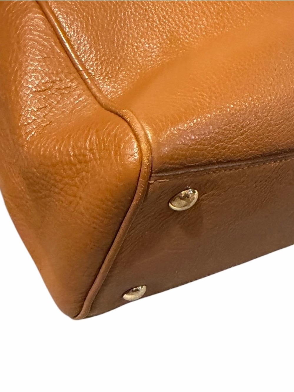 Coach Mini Bennett Satchel Pebbled Leather Caramel Brown Crossbody Strap VGC - Picture 15 of 16